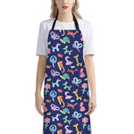 Animal Balloon Pattern Print Bib Apron With Pocket