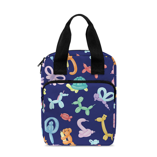 Animal Balloon Pattern Print Bible Tote Bag
