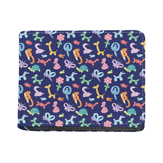 Animal Balloon Pattern Print Bifold Wallet