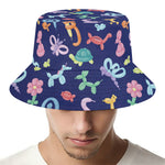 Animal Balloon Pattern Print Bucket Hat
