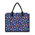 Animal Balloon Pattern Print Canvas Tote Bag