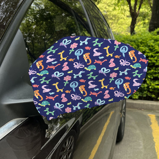 Animal Balloon Pattern Print Car Side Mirror Covers