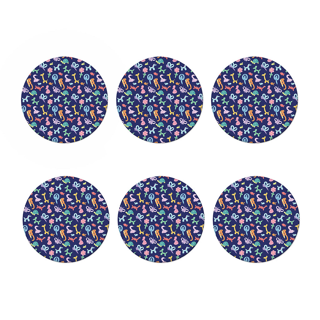 Animal Balloon Pattern Print Coaster Set