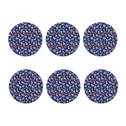 Animal Balloon Pattern Print Coaster Set