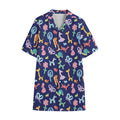 Animal Balloon Pattern Print Cotton Hawaiian Shirt