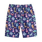 Animal Balloon Pattern Print Cotton Shorts