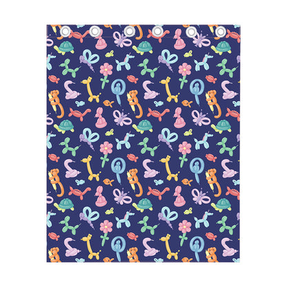 Animal Balloon Pattern Print Curtain
