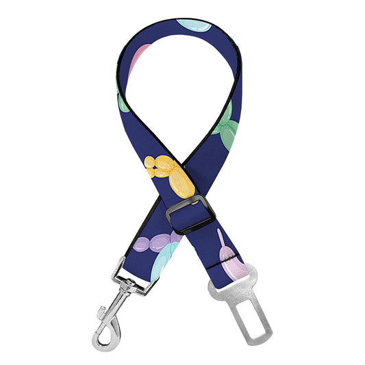 Animal Balloon Pattern Print Dog Seat Belt