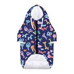 Animal Balloon Pattern Print Dog Zip Up Hoodie