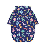 Animal Balloon Pattern Print Dog Zip Up Hoodie