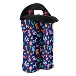 Animal Balloon Pattern Print Double Neoprene Wine Tote