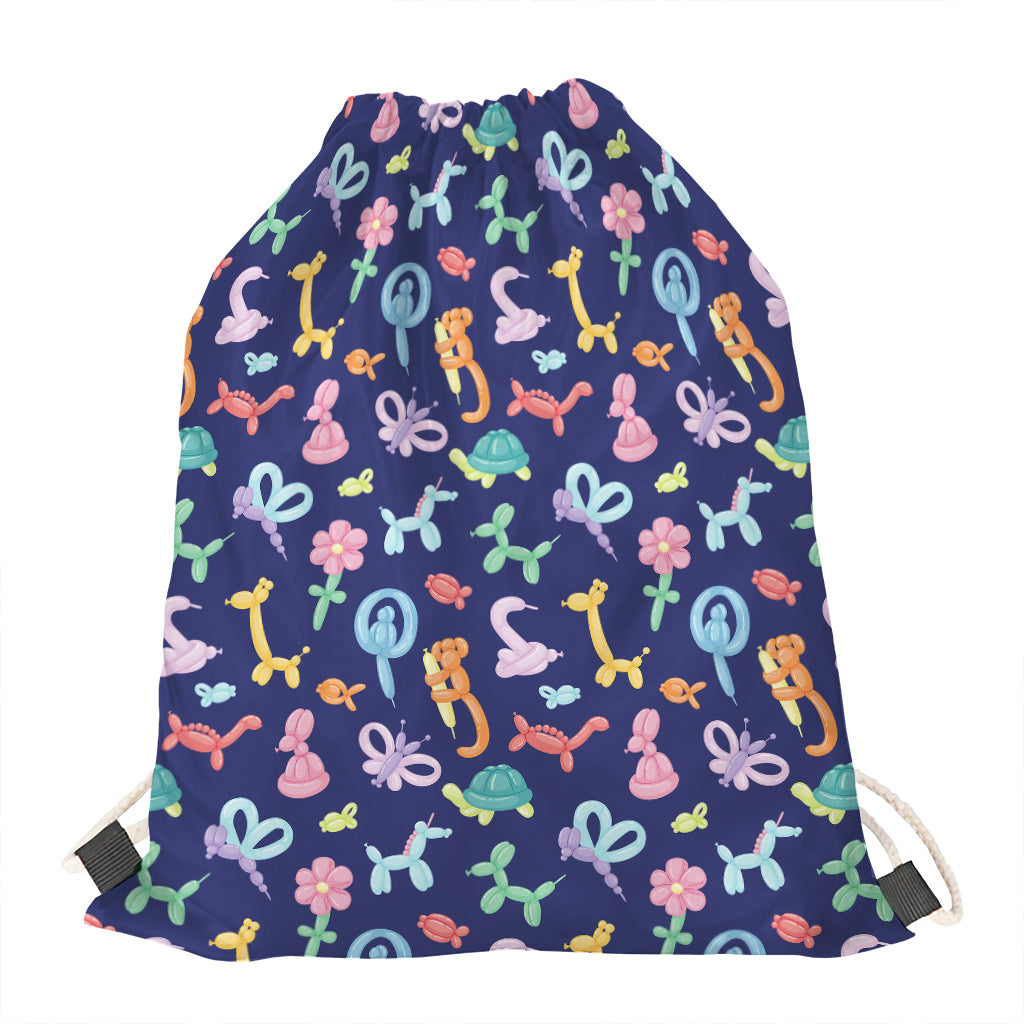 Animal Balloon Pattern Print Drawstring Bag