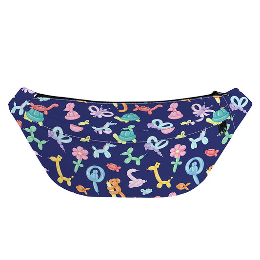 Animal Balloon Pattern Print Fanny Pack