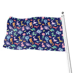 Animal Balloon Pattern Print Flag