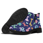 Animal Balloon Pattern Print Flat Ankle Boots