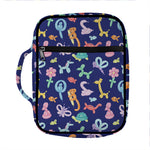 Animal Balloon Pattern Print Front Pocket Bible Bag