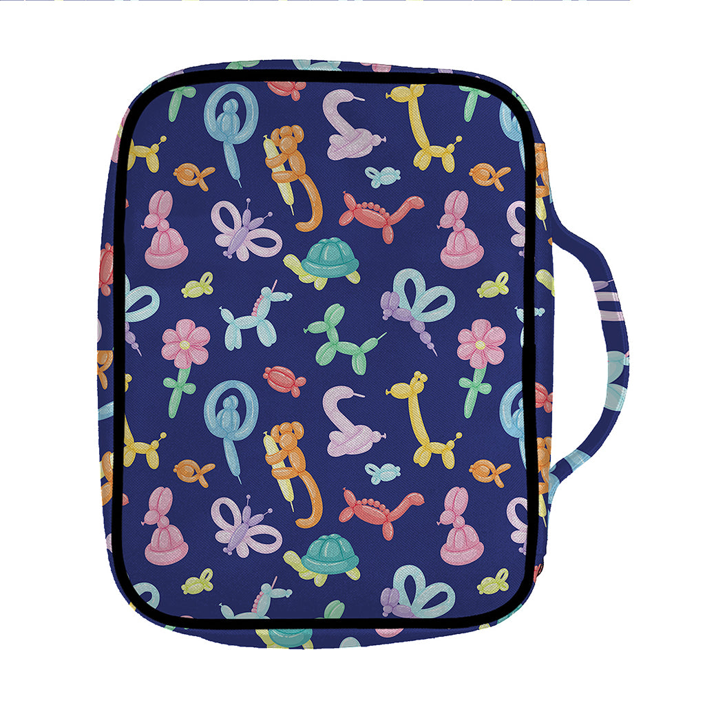Animal Balloon Pattern Print Front Pocket Bible Bag