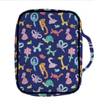 Animal Balloon Pattern Print Front Pocket Bible Bag