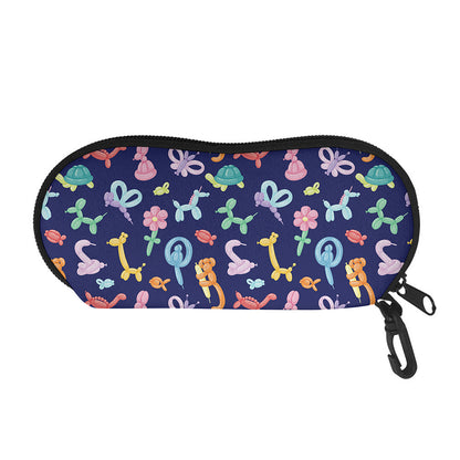 Animal Balloon Pattern Print Glasses Case
