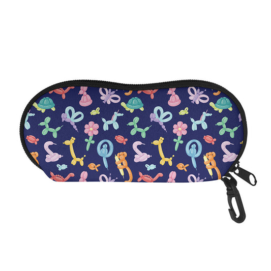 Animal Balloon Pattern Print Glasses Case