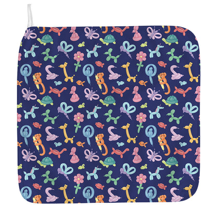 Animal Balloon Pattern Print Hand Towel