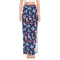Animal Balloon Pattern Print High Slit Maxi Skirt