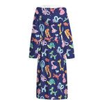 Animal Balloon Pattern Print Hooded Bathrobe