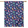 Animal Balloon Pattern Print House Flag