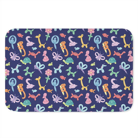 Animal Balloon Pattern Print Indoor Door Mat