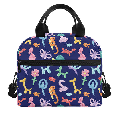 Animal Balloon Pattern Print Insulated Lunch Bag