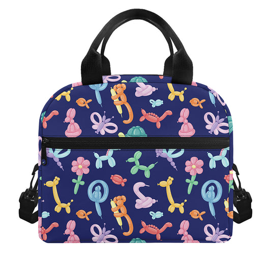 Animal Balloon Pattern Print Insulated Lunch Bag