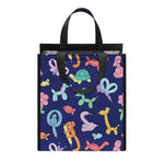 Animal Balloon Pattern Print Insulated Lunch Tote