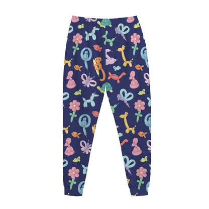 Animal Balloon Pattern Print Jogger Pants