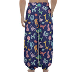 Animal Balloon Pattern Print Lantern Pants