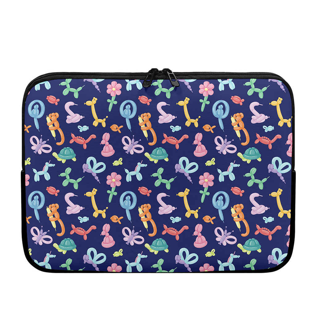 Animal Balloon Pattern Print Laptop Sleeve