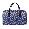 Animal Balloon Pattern Print Leather Duffel Bag