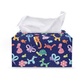 Animal Balloon Pattern Print Leather Tissue Box Cover