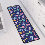 Animal Balloon Pattern Print Long Kitchen Mat