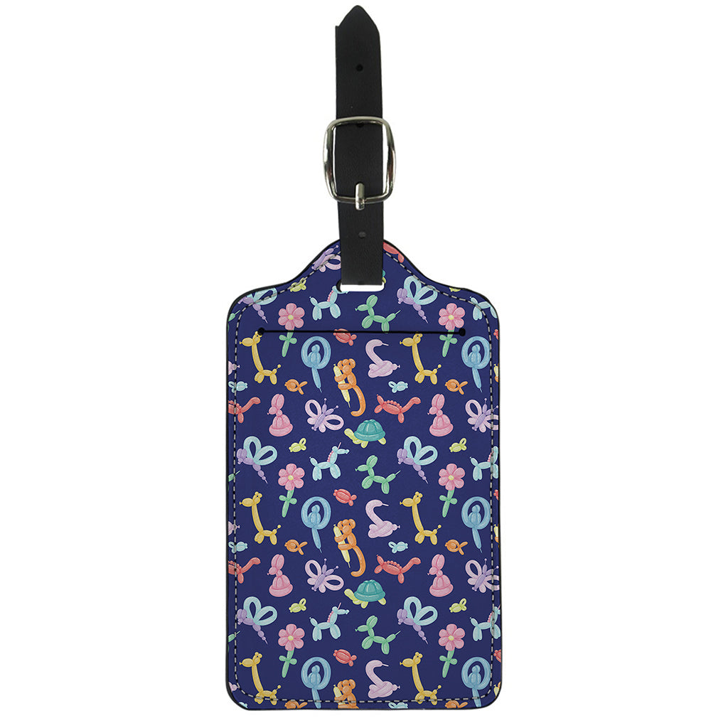Animal Balloon Pattern Print Luggage Tag