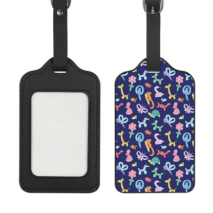 Animal Balloon Pattern Print Luggage Tag