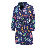 Animal Balloon Pattern Print Men's Bathrobe