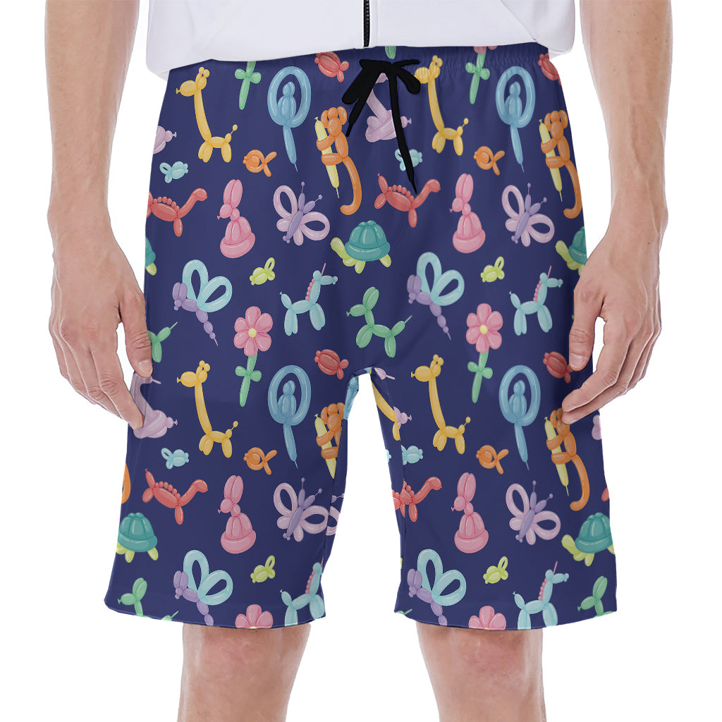 Animal Balloon Pattern Print Men's Beach Shorts