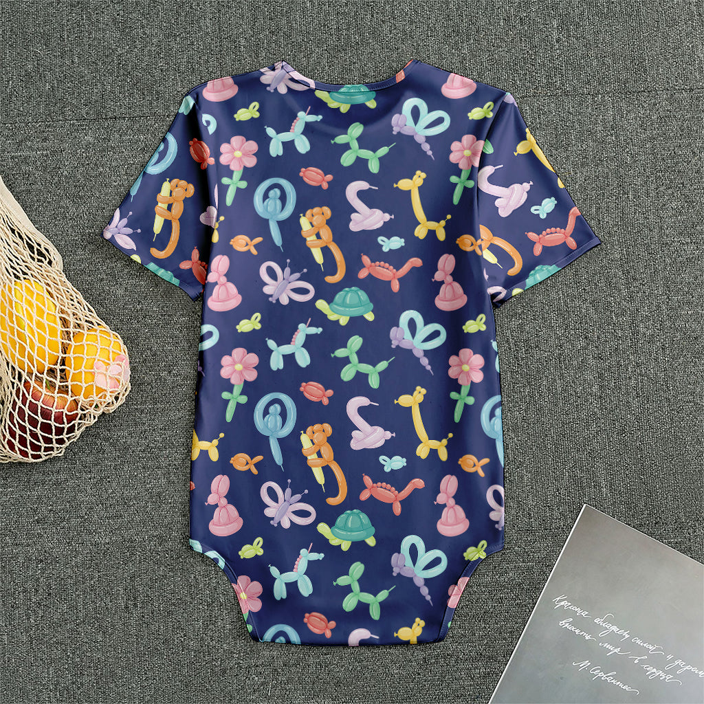 Animal Balloon Pattern Print Men's Bodysuit