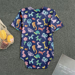 Animal Balloon Pattern Print Men's Bodysuit