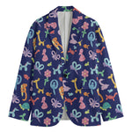 Animal Balloon Pattern Print Men's Cotton Blazer