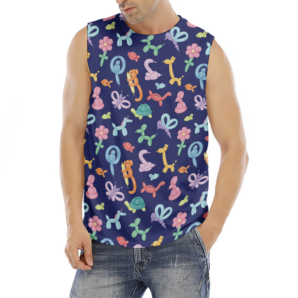 Animal Balloon Pattern Print Men's Fitness Tank Top