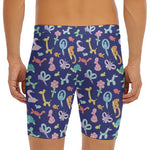Animal Balloon Pattern Print Men's Long Boxer Briefs