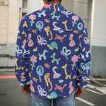 Animal Balloon Pattern Print Men's Shirt Jacket