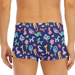Animal Balloon Pattern Print Men's Short Boxer Briefs