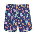 Animal Balloon Pattern Print Men's Athletic Shorts